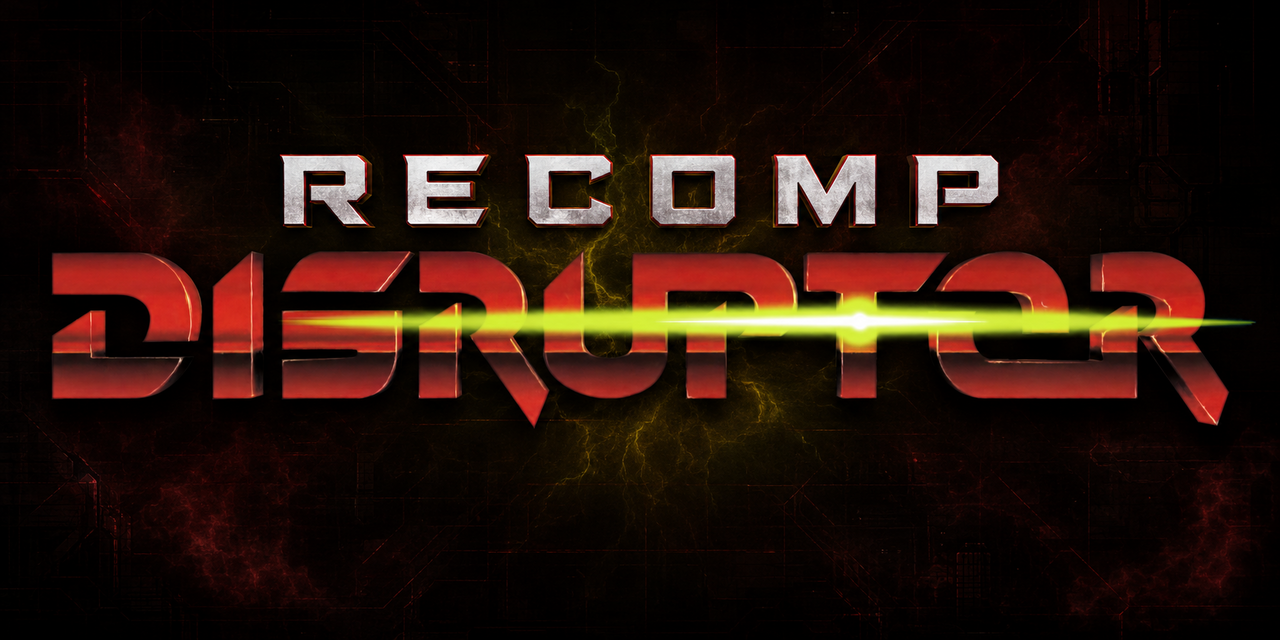 Disruptor Recomp project logo